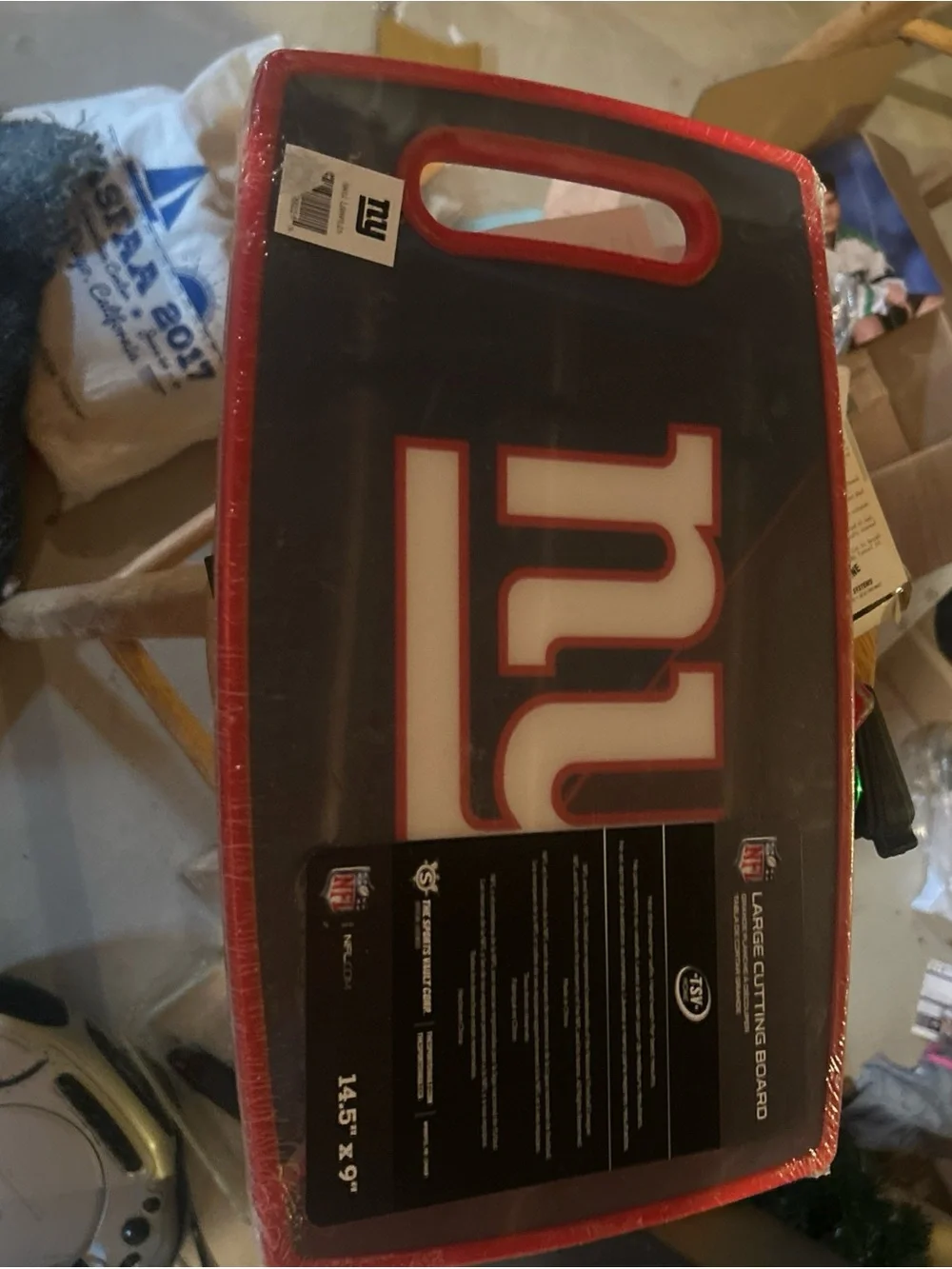 New York Giants cutting board- Red & Navy